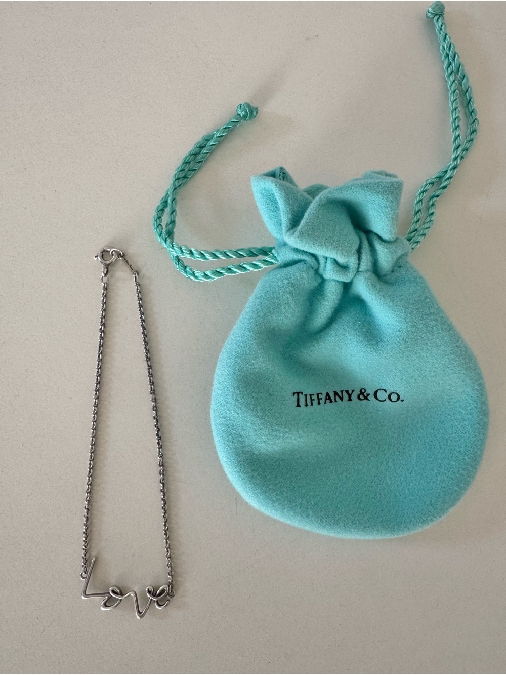 Tiffany & Co. Paloma Picasso Graffiti Love bracelet 925 silver authentic
